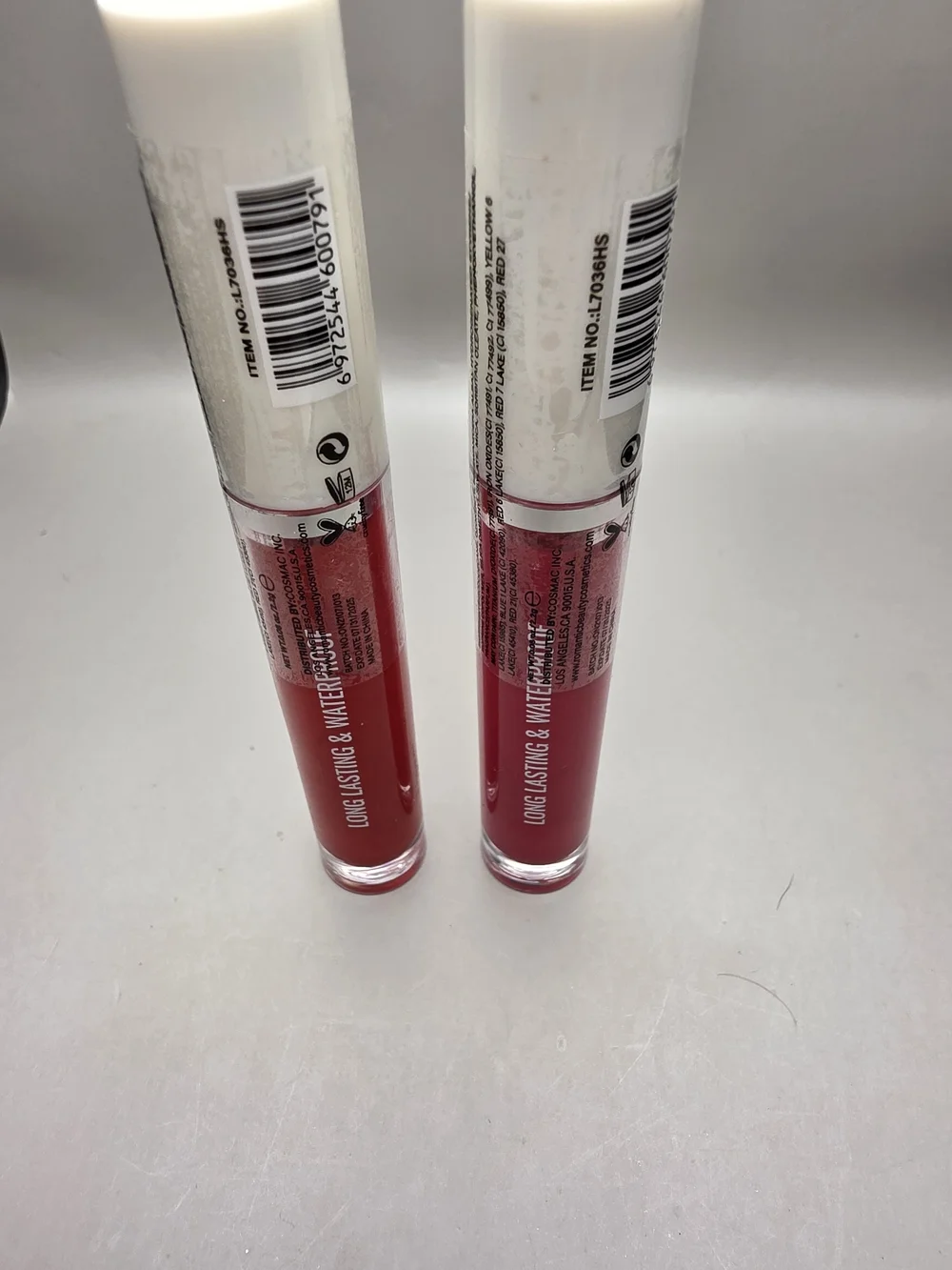 Paris Matte Liquid Lipstick Duo in Camine & Poppy Red